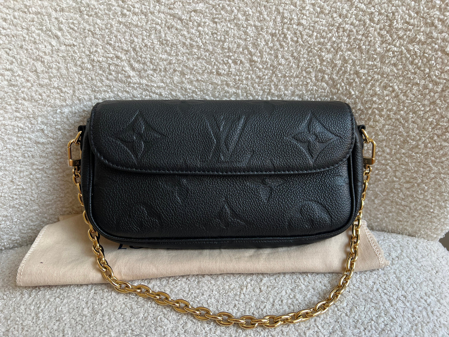 Louis Vuitton Ivy Wallet on Chain Bag Black Empreinte (RRP £1,490)