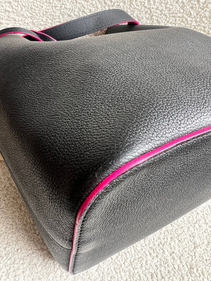 Louis Vuitton Lockme Bucket Bag in Black and Pink (RRP £2050)
