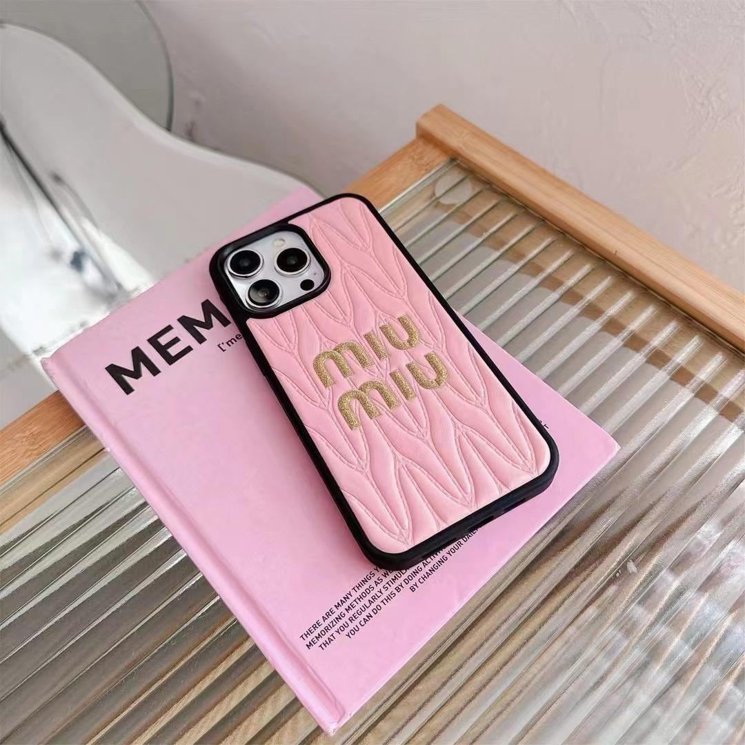 MM 3 Color Soft Leather Quilted iPhone Case