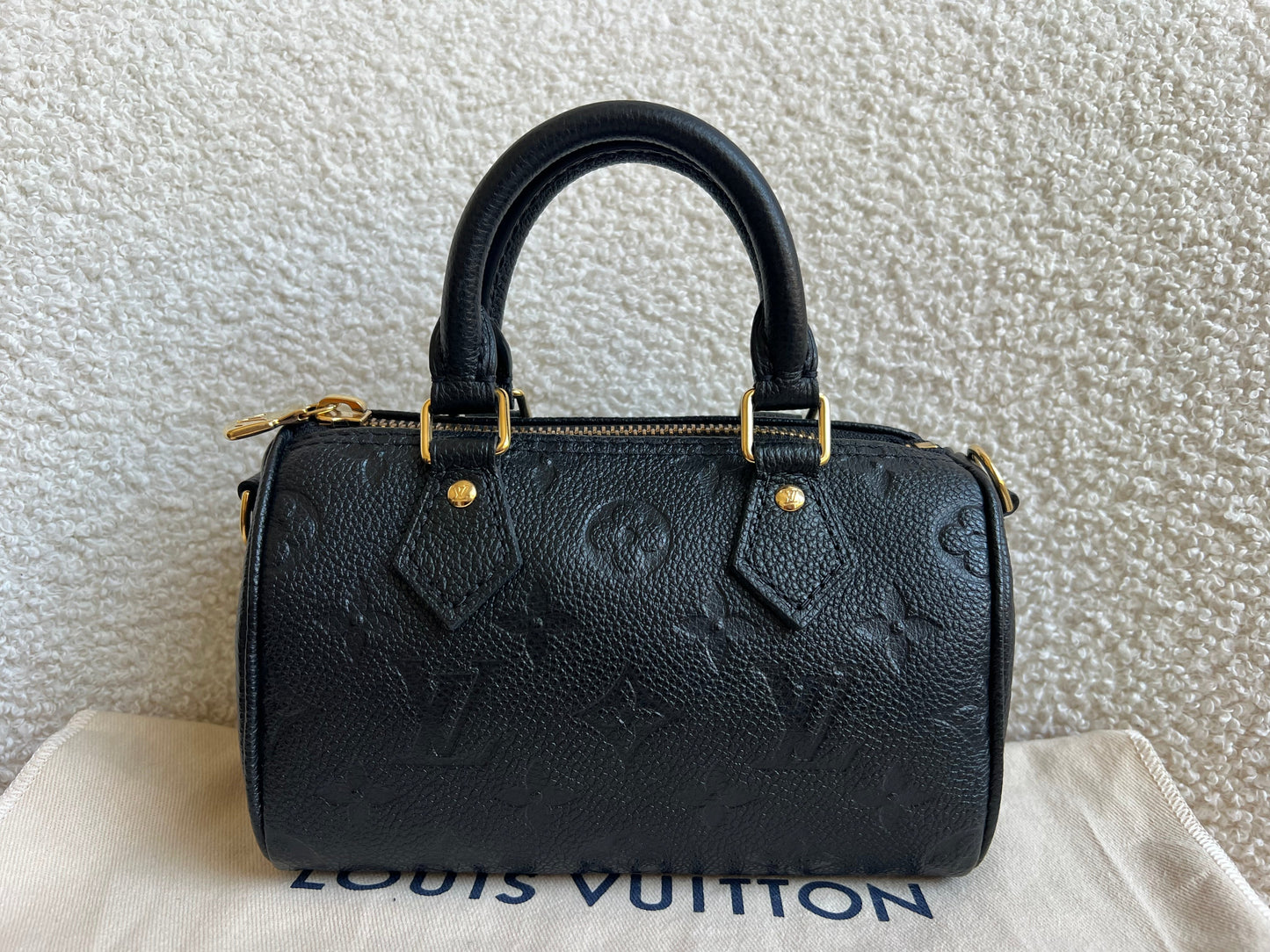 Louis Vuitton Speedy Nano Black Empreinte (RRP £1540)