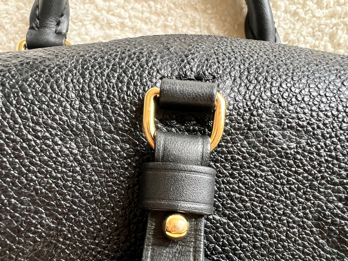 Louis Vuitton Black Empreinte Petite Malle Souple Bag (RRP £2420)