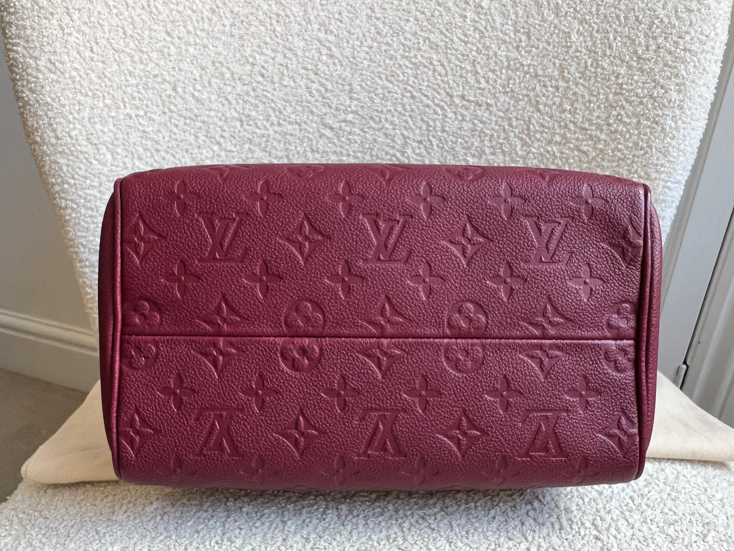 Louis Vuitton Speedy 25 Raisin Empreinte (RRP £1,840)