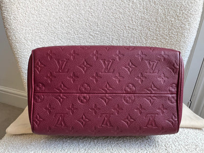 Louis Vuitton Speedy 25 Raisin Empreinte (RRP £1,840)