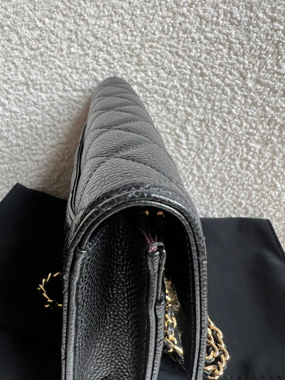 Chanel Black Caviar Wallet on Chain (RRP £2,930)