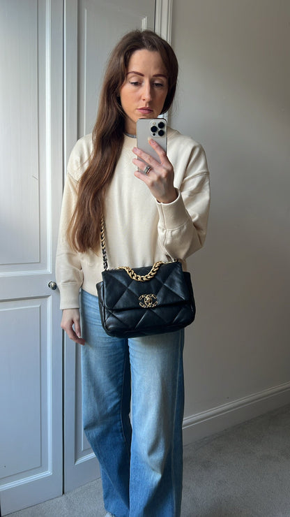 Chanel Small 19 in Black Lambskin (RRP £5,590)
