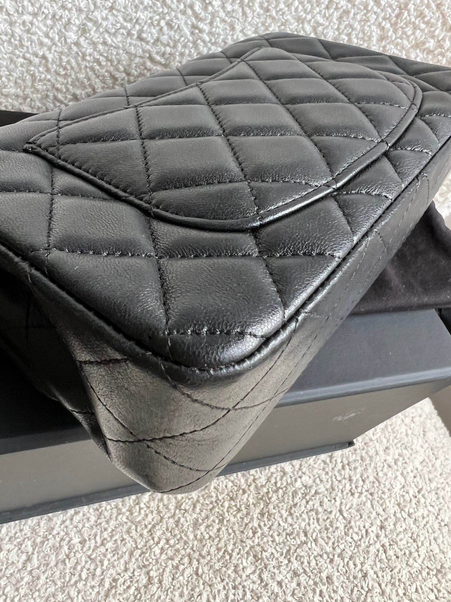 Chanel Mini Rectangular Classic Flap in Black Lambskin (RRP £4,390)