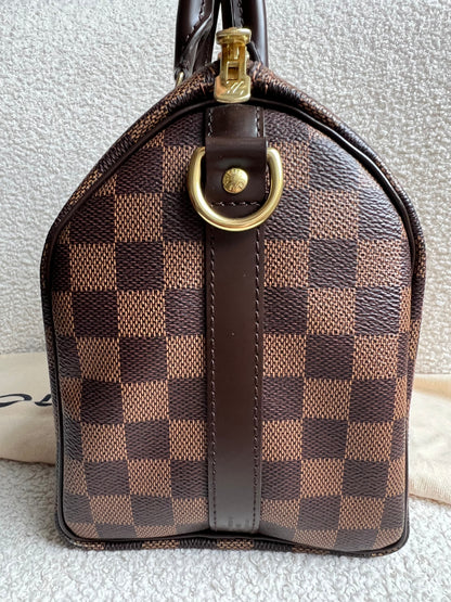 Louis Vuitton Speedy 25 Bandouliere Damier Ebene (RRP £1,470)