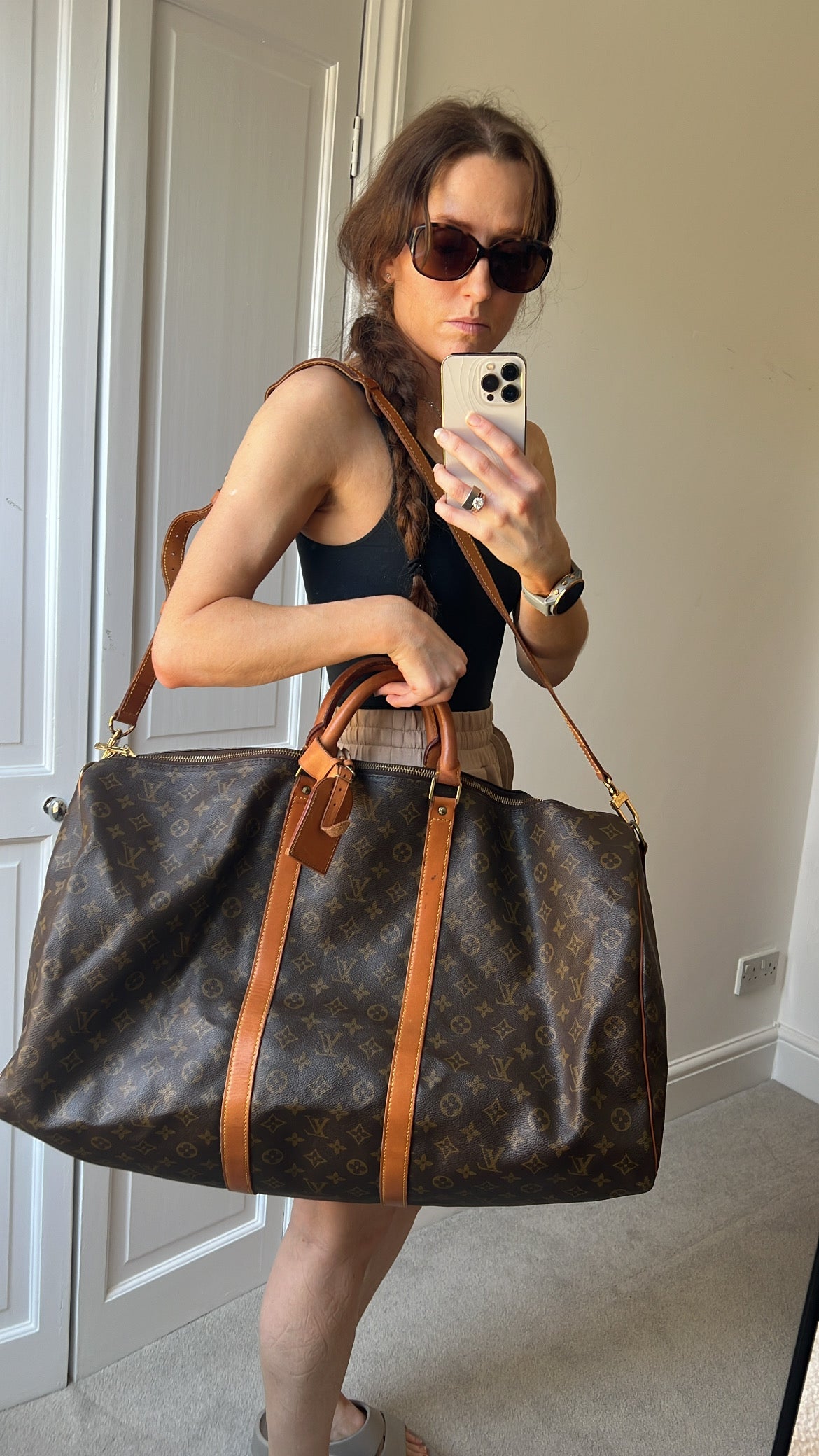 Louis Vuitton Vintage Keepall Bandouliere 60