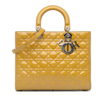 Dior Lady Dior Leather Shoulder Bag