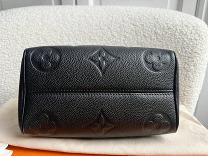 Louis Vuitton Speedy Black Empreinte Bandouliere 20 (RRP £1960)