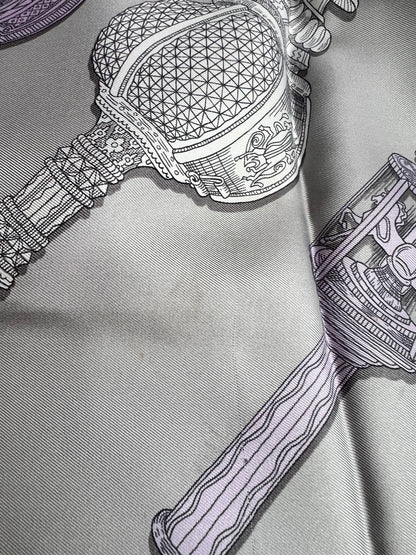 Hermes 90cm Scarf ‘Merveilleuses Lanternes’ by Pierre Marie