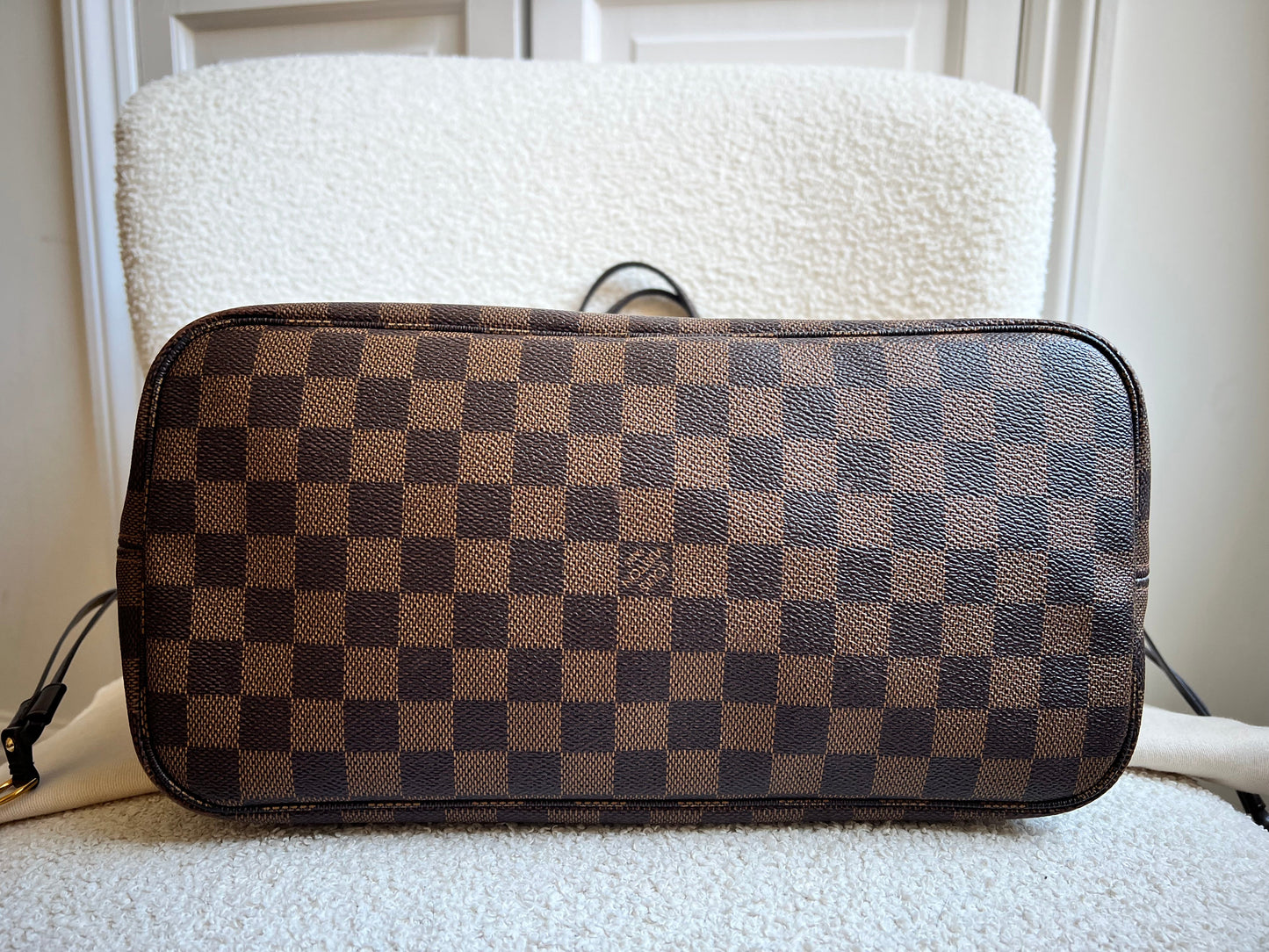 Louis Vuitton Neverfull MM Damier Ebene Rose Ballerine (RRP £1430)