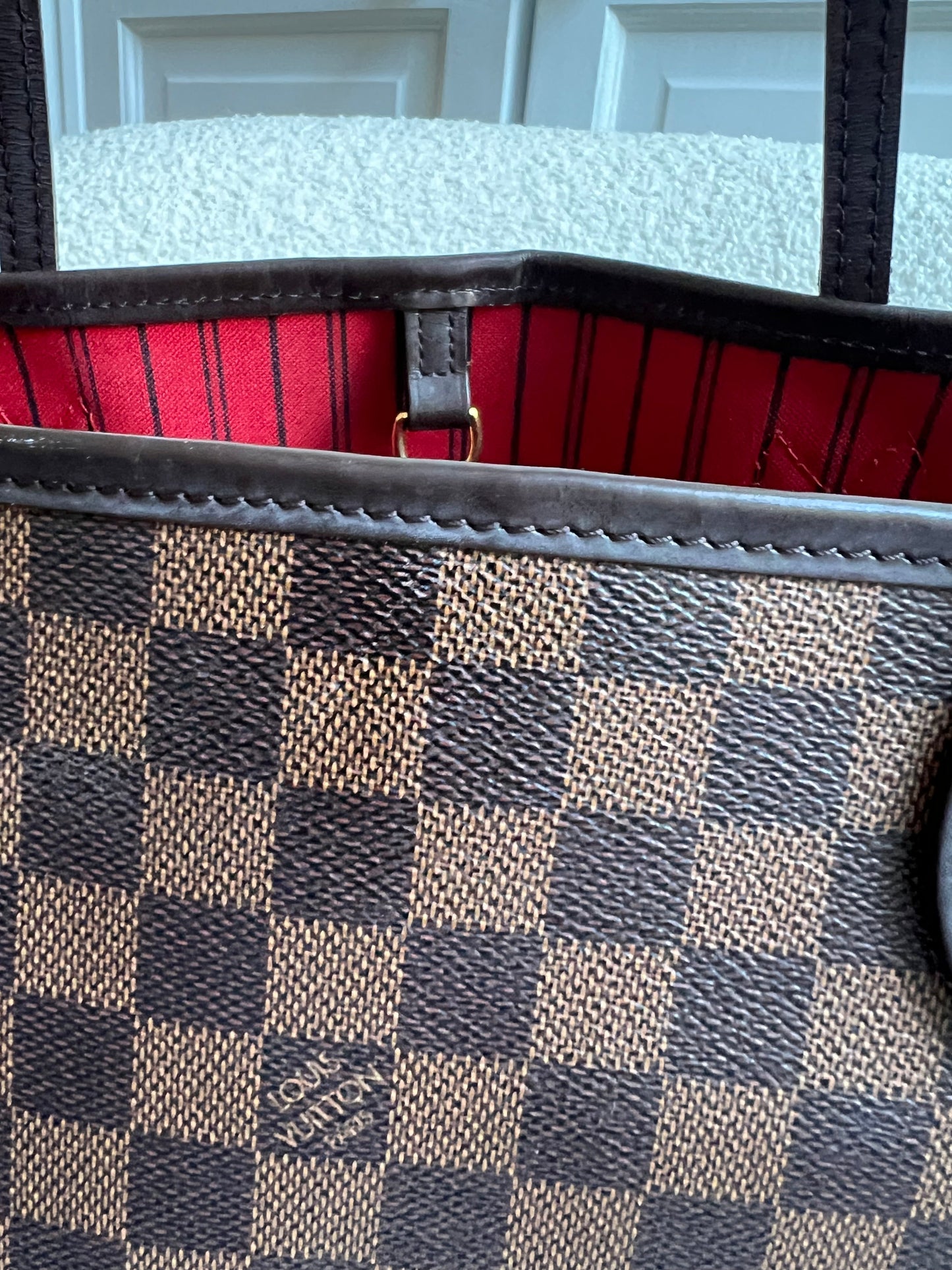 Louis Vuitton Neverfull MM Damier Ebene Cherry Interior (RRP £1,430)