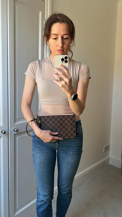 Louis Vuitton Pouch (from Neverfull) in Damier Ebene