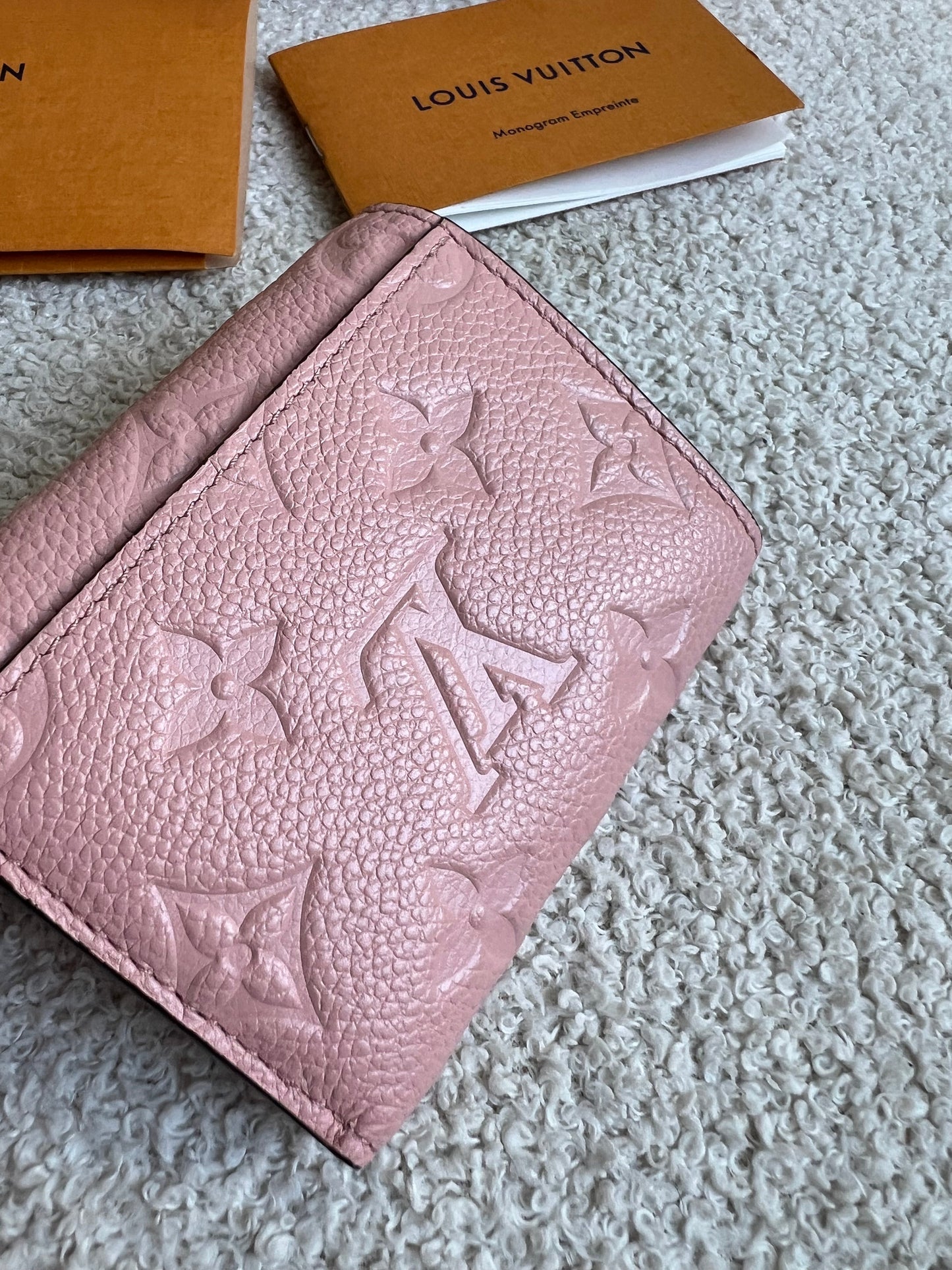 Louis Vuitton Zoe Wallet Rose Poudre Empreinte (RRP £515)