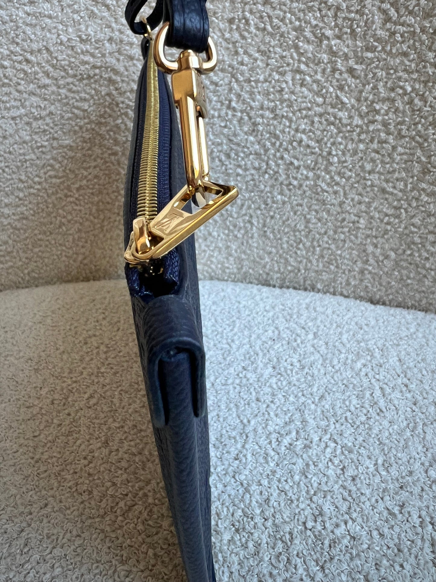 Louis Vuitton Pouch (from Carryall) Navy Empreinte