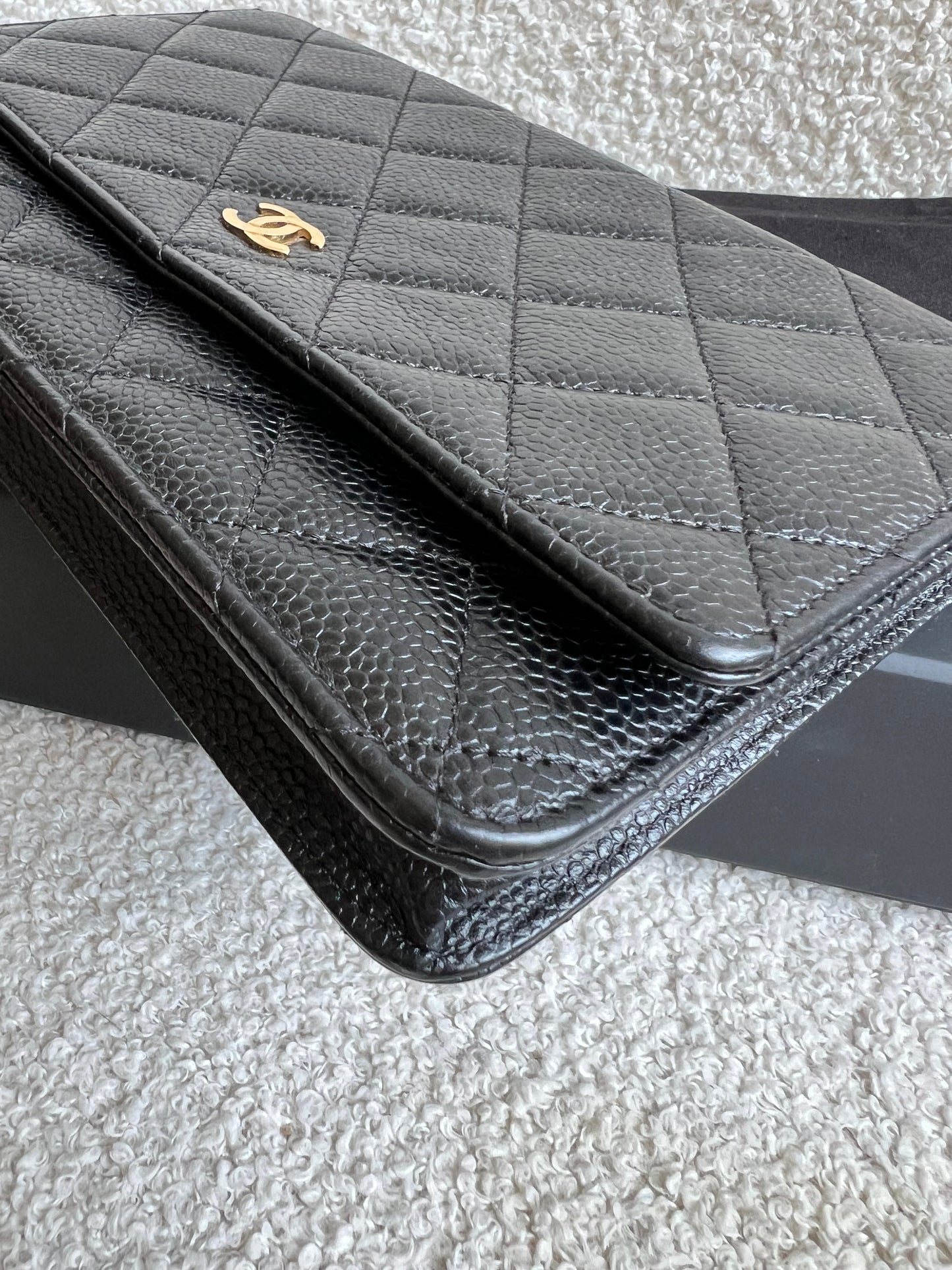 Chanel Black Caviar Wallet on Chain (RRP £2,930)