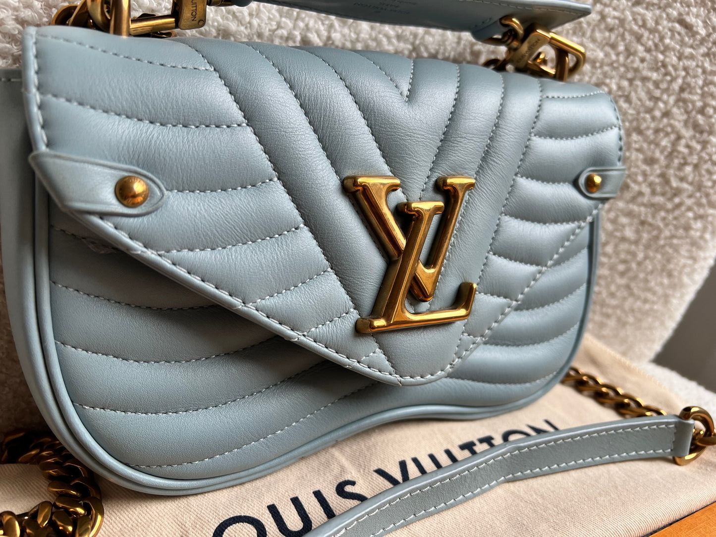 Louis Vuitton New Wave PM Bag in Light Blue
