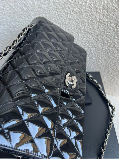 Chanel Medium Classic Flap in Black Patent Leather