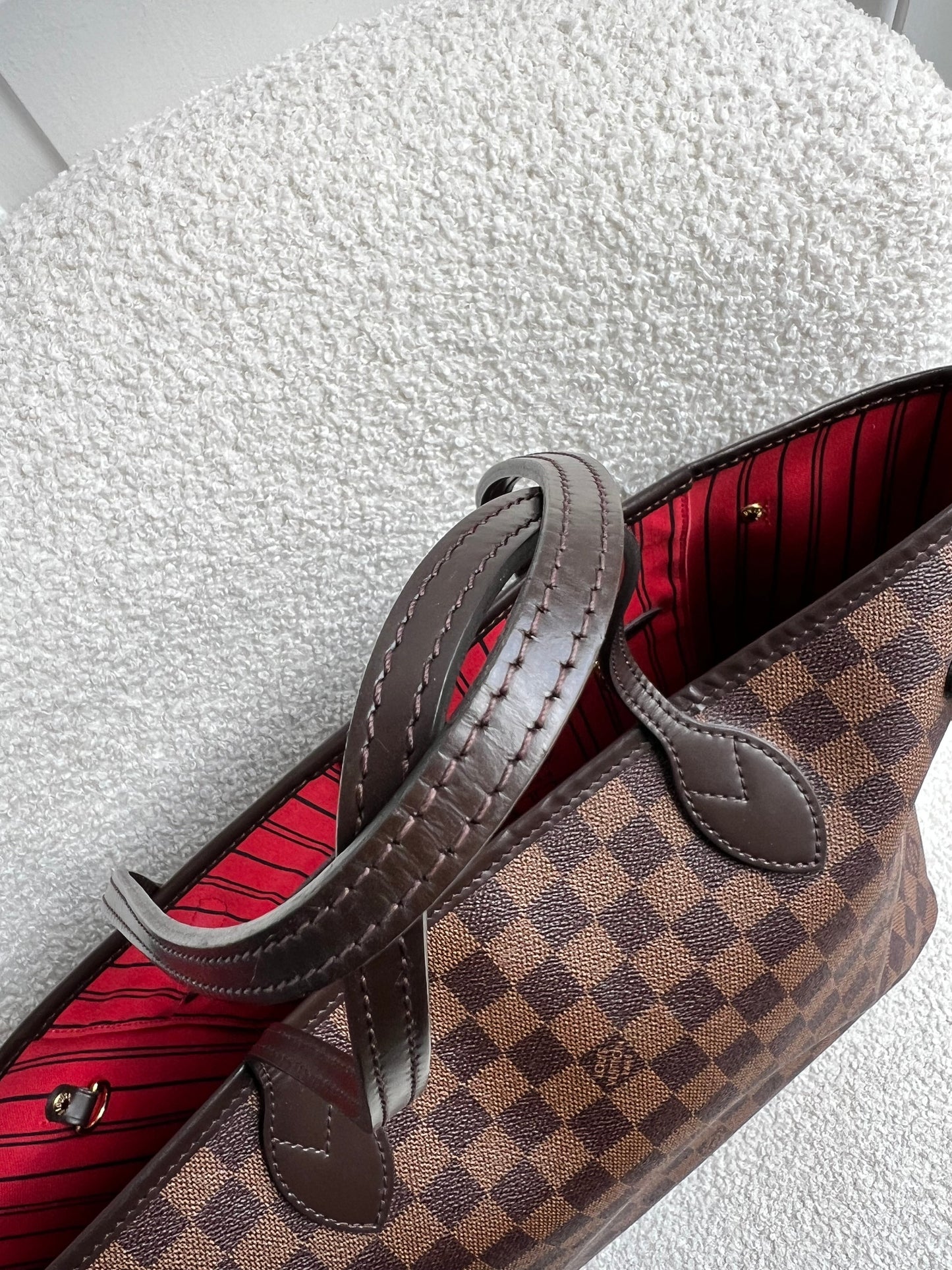 Louis Vuitton Neverfull MM Damier Ebene Cherry Interior (RRP £1,430)