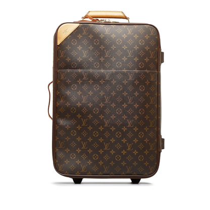 Brown Louis Vuitton Monogram Pegase 55 Travel Bag