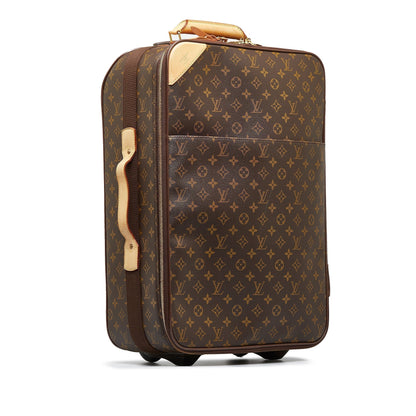 Brown Louis Vuitton Monogram Pegase 55 Travel Bag