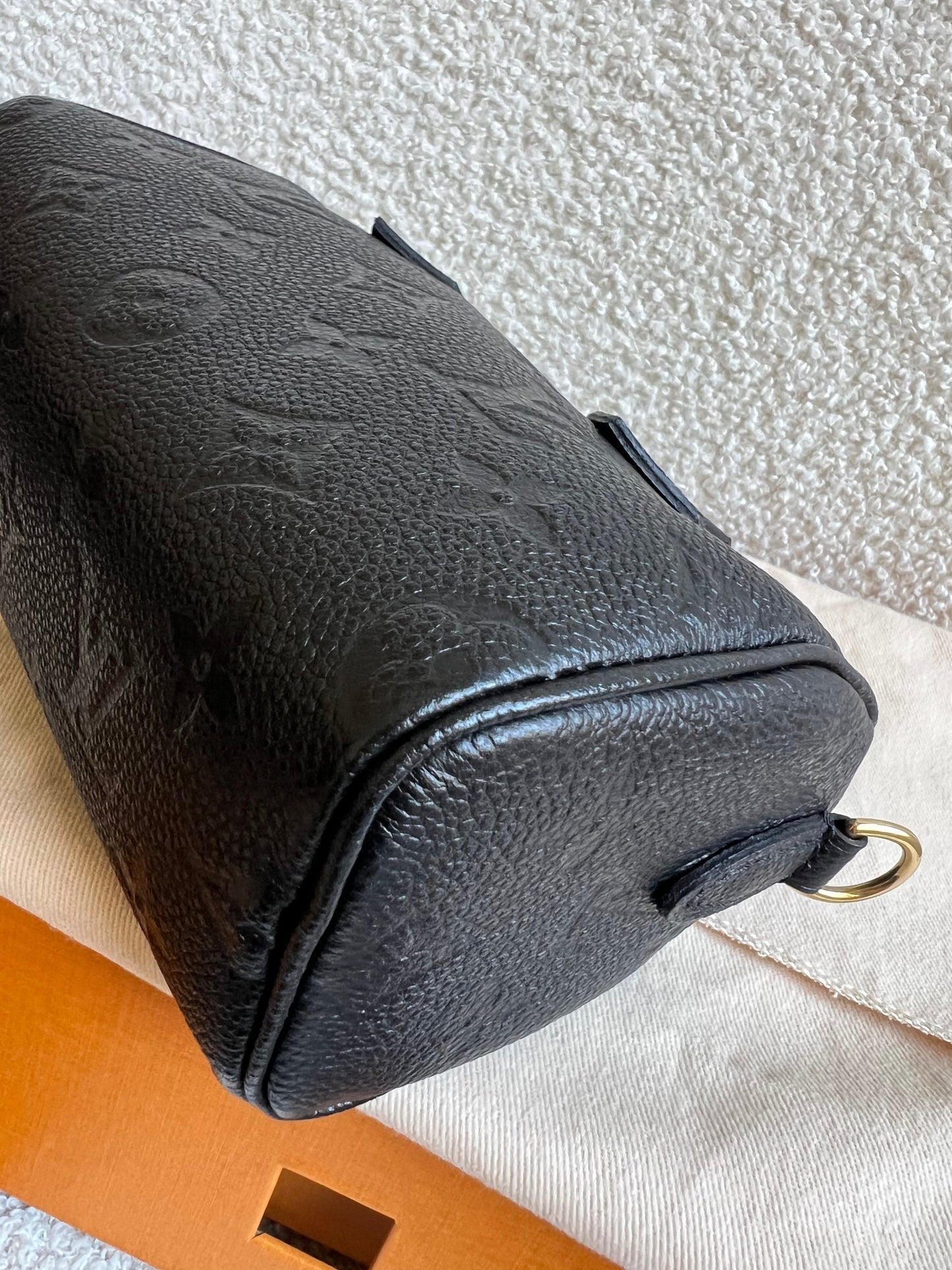 Louis Vuitton Speedy Nano Black Empreinte (RRP £1540)
