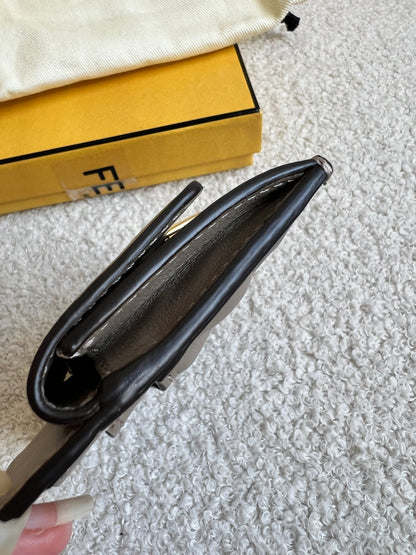 Fendi Grey Baguette Card Holder (RRP £320)