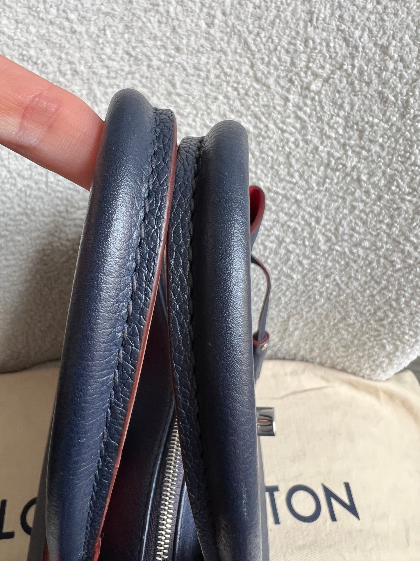 Louis Vuitton Lockmeto Bag in Marine Rouge