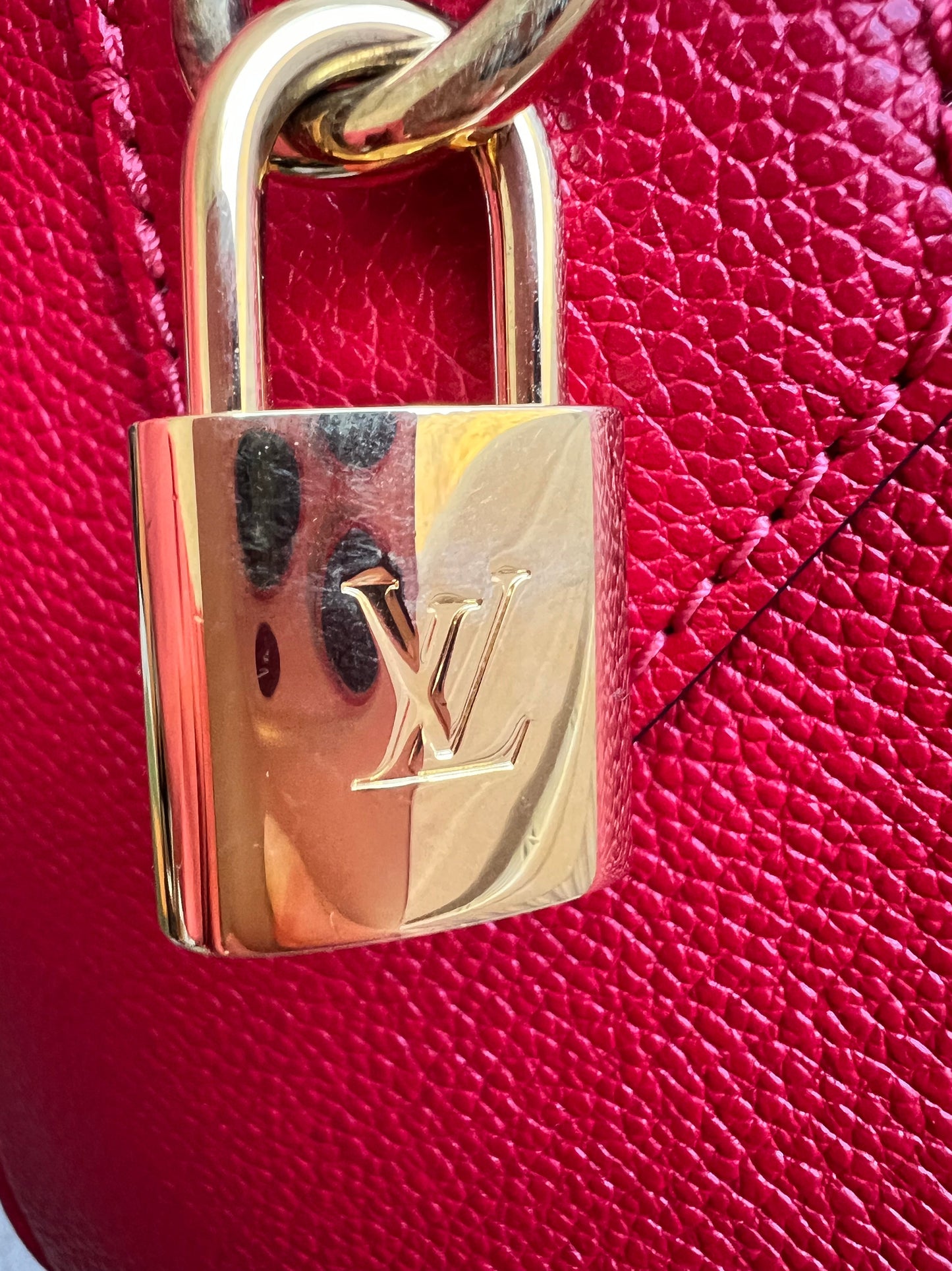 Louis Vuitton Speedy 25 Red Empreinte (RRP £1,840)