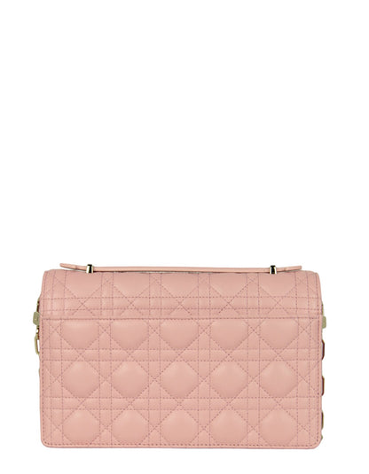 Dior Melocoton Pink Cannage Miss Dior Top Handle Bag