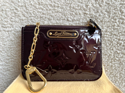 Louis Vuitton Amarante Vernis Key Pouch