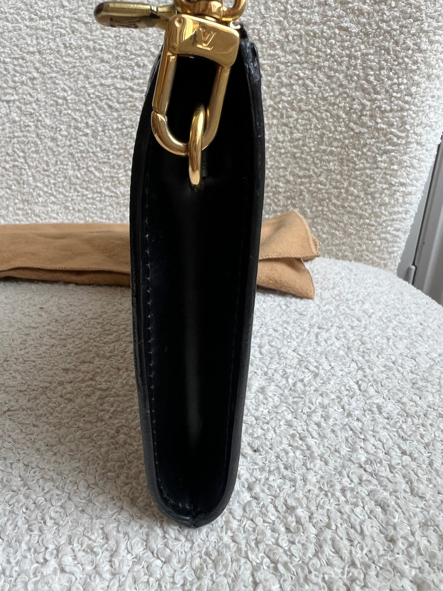 Louis Vuitton Vintage Black Epi Leather Pochette