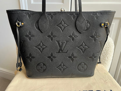 Louis Vuitton Neverfull MM Black Empreinte (RRP £2,010)