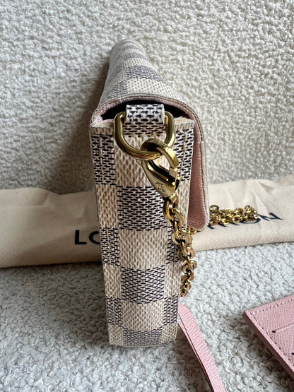 Louis Vuitton Felicie Pochette Damier Azur (RRP £1110)