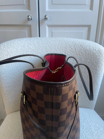 Louis Vuitton Neverfull MM Damier Ebene Cherry Interior (RRP £1,430)