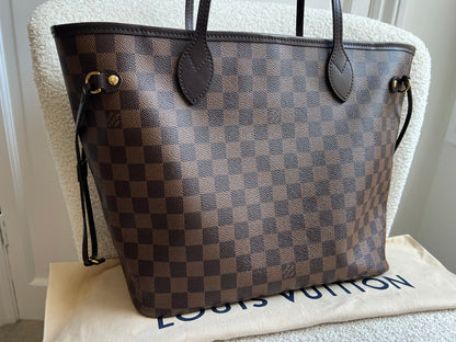 Louis Vuitton Neverfull MM Damier Ebene Cherry Interior (RRP £1,430)