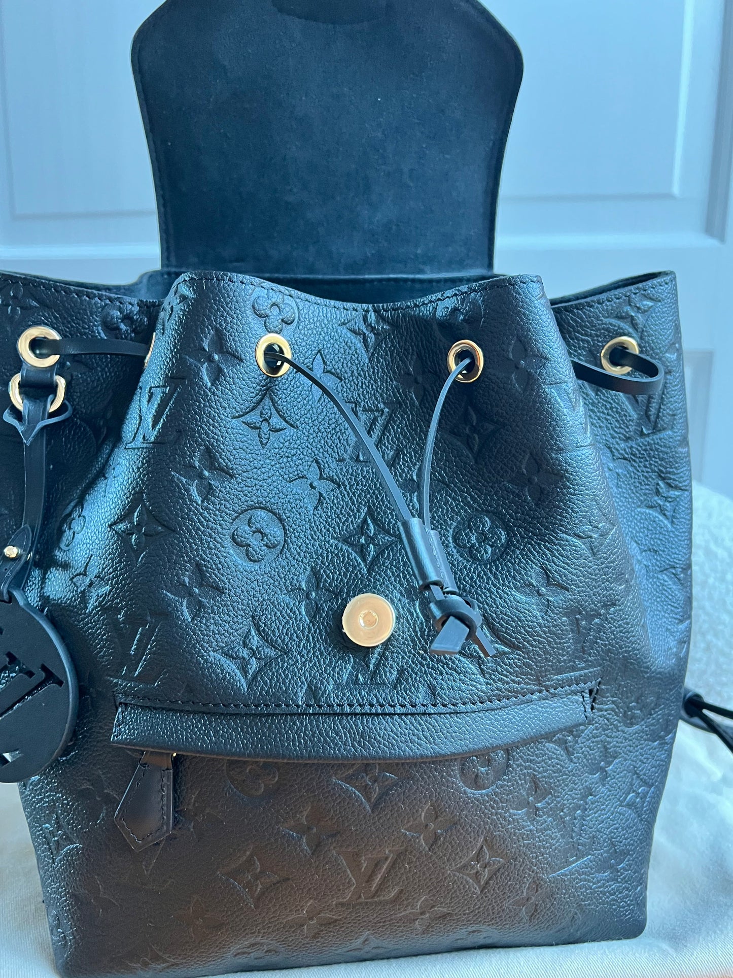 Louis Vuitton Montsouris Backpack Black Empreinte (RRP £2170)