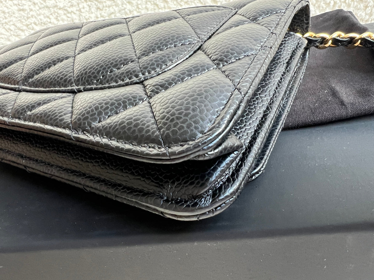 Chanel Black Caviar Wallet on Chain (RRP £2,930)