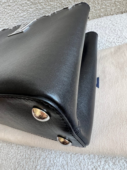 Louis Vuitton Capucines BB in Black with Crystal Flowers (RRP £5350)