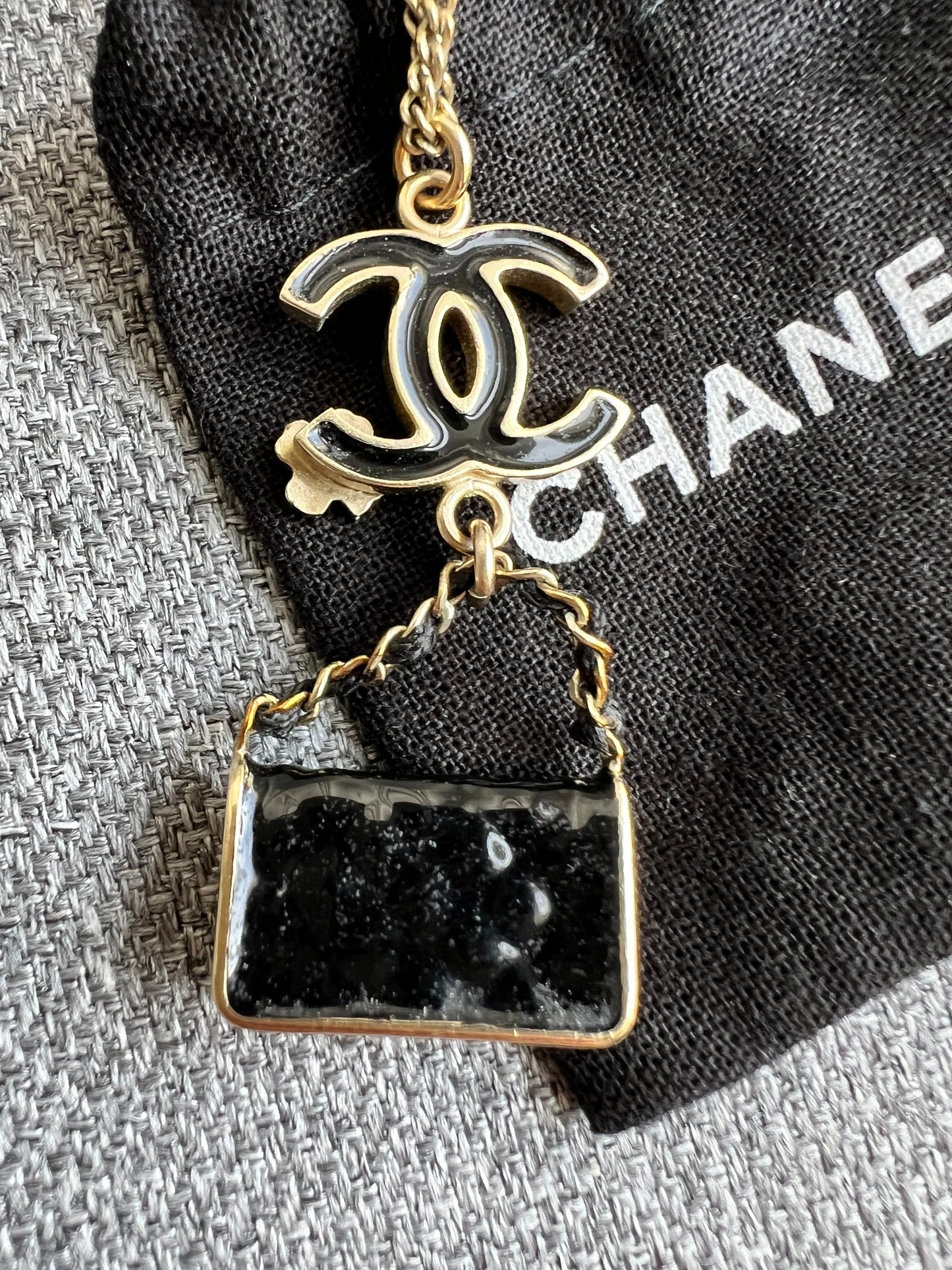 Chanel CC Bag Charm Necklace