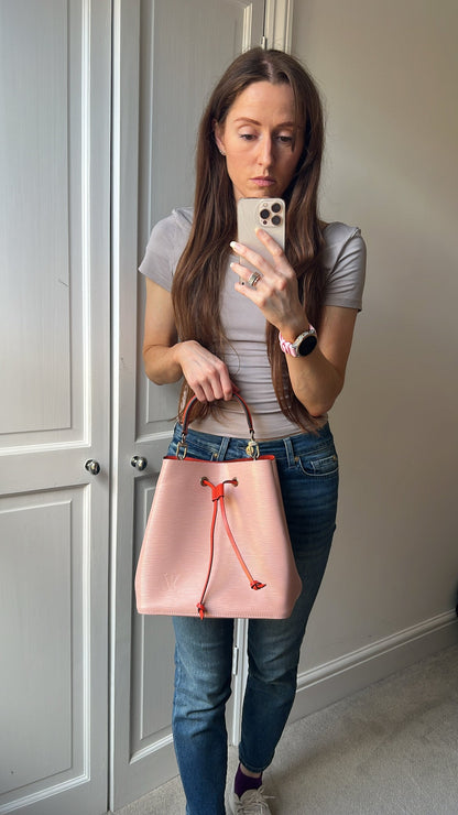 Louis Vuitton Neo Noe Bucket Bag Rose Ballerine (RRP £1,890)