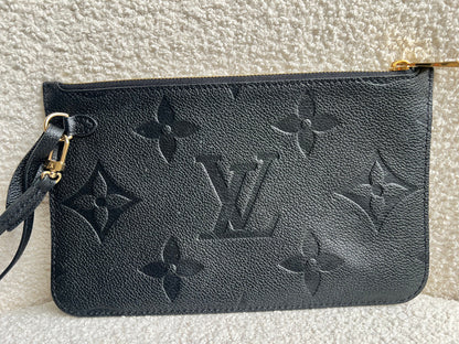 Louis Vuitton Pouch (from Neverfull) Black Empreinte