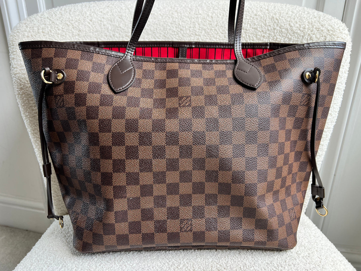 Louis Vuitton Neverfull MM Damier Ebene Cherry Interior (RRP £1,430)