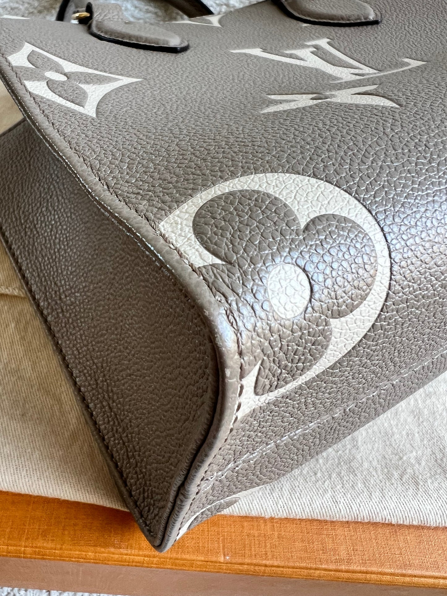 Louis Vuitton On the Go Bicolour PM Empreinte (RRP £2,520)