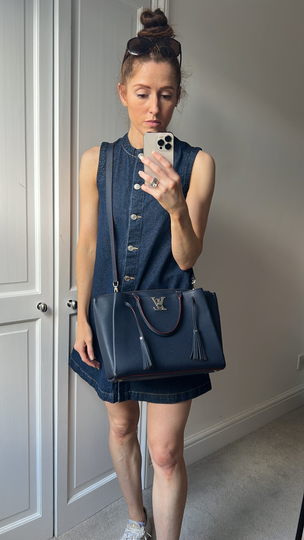 Louis Vuitton Lockmeto Bag in Marine Rouge