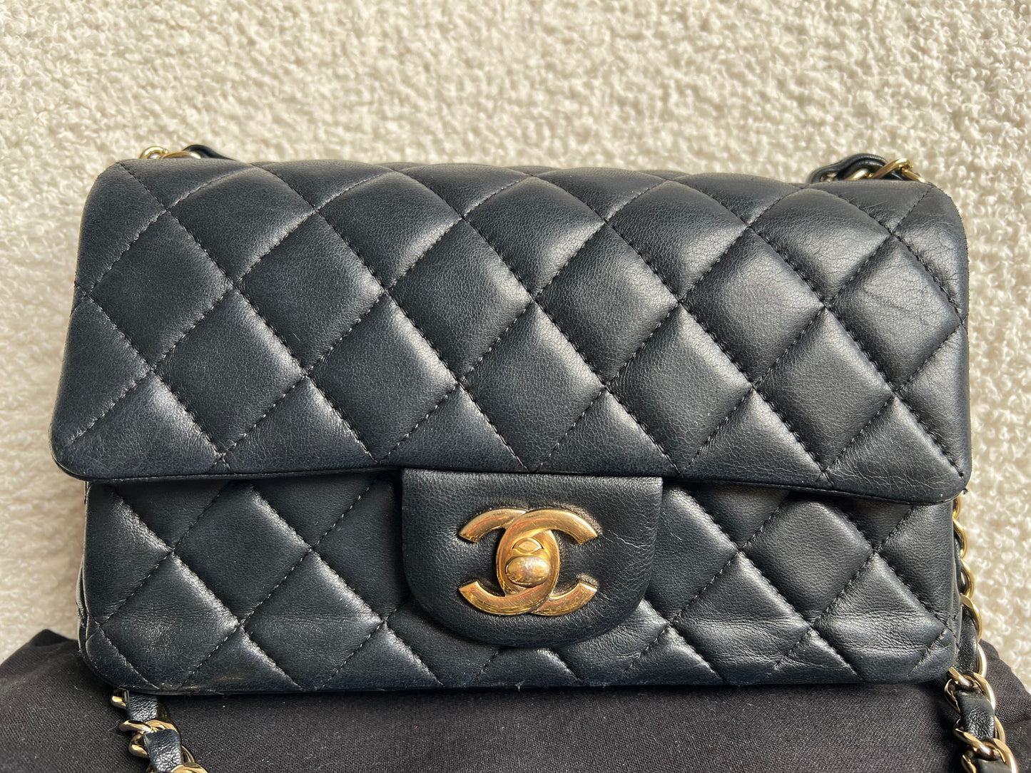 Chanel Mini Rectangular Classic Flap in Black Lambskin (RRP £4,390)
