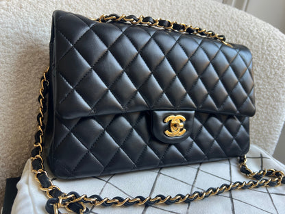Chanel Medium Classic Flap in Black Lambskin Gold hardware (RRP £9090)