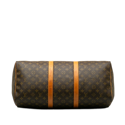 Brown Louis Vuitton Monogram Keepall 50 Travel Bag