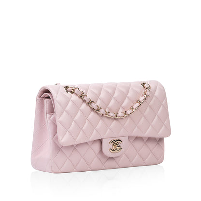 Chanel Classic Flap Lambskin Gold Shoulder Bag Style 58